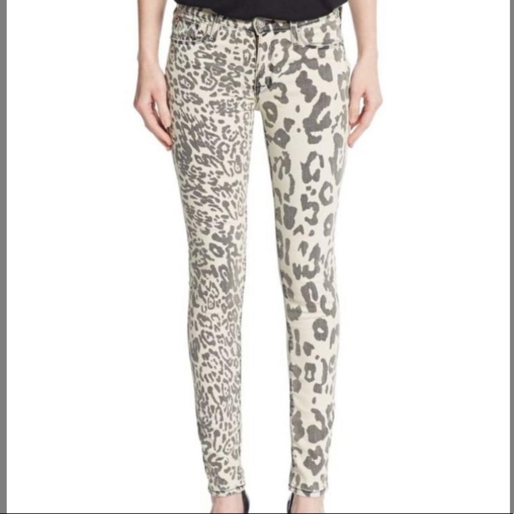 Hudson Nico Skinny Midrise Size 29 Animal Print
